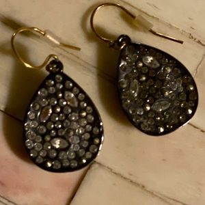 Alexis Bittar hematite pave crystal earrings